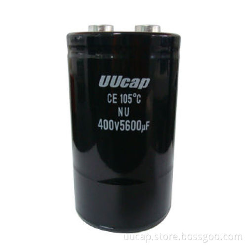 Aluminum Electrolytic Capacitor, Screw Type, 400V, 5600uf, 3000H Long Lifespan, High-ripple Current